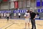 Mikayla Pucci 1000th  Wheaton College women's basketball’s Mikayla Pucci is honored after scoring her 1000th career point. - Photo By: KEITH NORDSTROM : Wheaton, basketball, Mikayla Pucci, 1000th